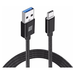 Comprar Eightt Cable Usb 3.0 A Type C 1m Trenzado Nylon Negro - Ganga Electrónica