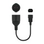 Comprar Nanocable Cable Adaptador Para Sais C14 Macho A Cee7 Hembra 16a 0.25m - Negro - Ganga Electrónica