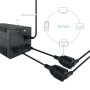 Comprar Nanocable Cable Adaptador Para Sais C14 Macho A Cee7 Hembra 16a 0.25m - Negro - Ganga Electrónica