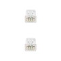 Comprar Nanocable Cable De Red Rj45 Lszh Cat.6a Utp Awg24 0.50m - Blanco - Ganga Electrónica