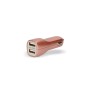Comprar Ksix Cargador De Coche Metalizado 2x Usb 2.1a + Cable Micro-Usb Rosa Dorado - Ganga Electrónica