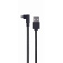 Comprar Cable Angular Gembird Usb 2.0 A 8 Pines 0.2m Trenzado Negro Cc-Usb2-Amlml-0.2m - Ganga Electrónica
