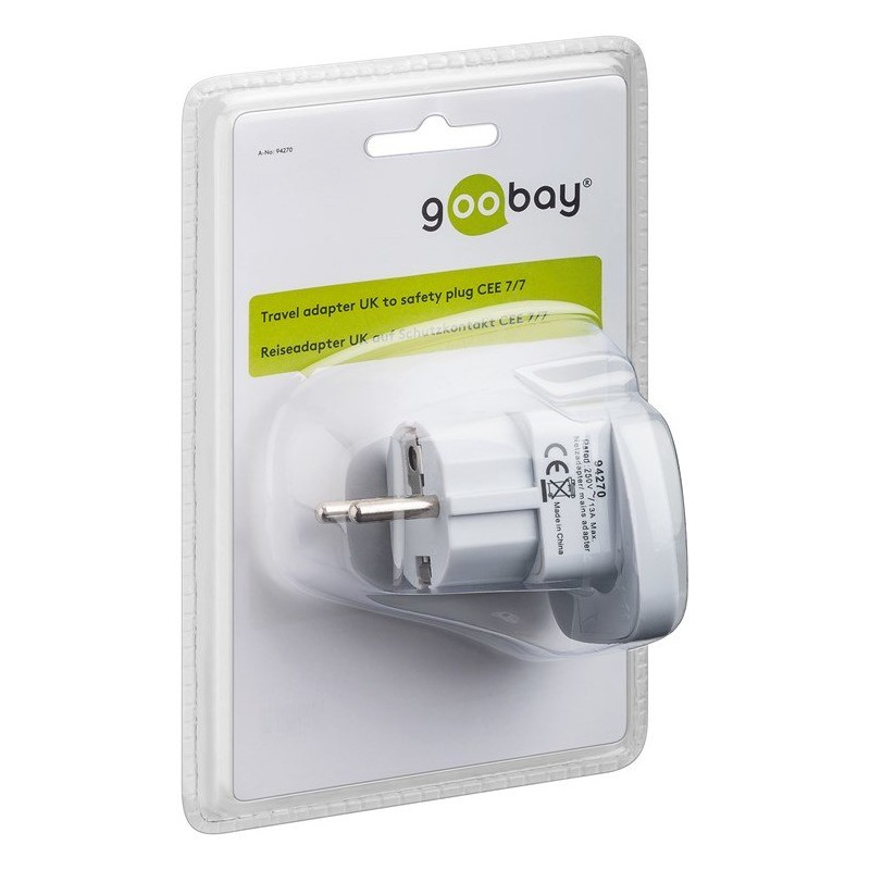 Comprar Techly 942709 Adaptador De Enchufe Techly Uk / Eu 13a, Uk / Bs - Cee 7/7 Blanco - Ganga Electrónica