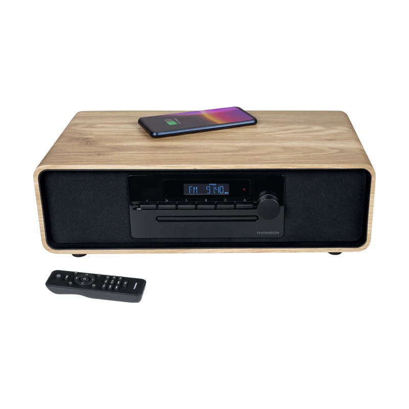 Comprar Thomson MIC300IBT sistema de audio para el hogar Microcadena de música para uso doméstico 10 W Negro, Madera - Ganga Ele