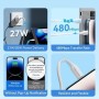 Comprar Cable USB 2.0 Tipo-C Lightning Vention LAJWF/ USB Tipo-C Macho - Lightning Macho/ Hasta 27W/ 480Mbps/ 1m/ Blanco - Ganga