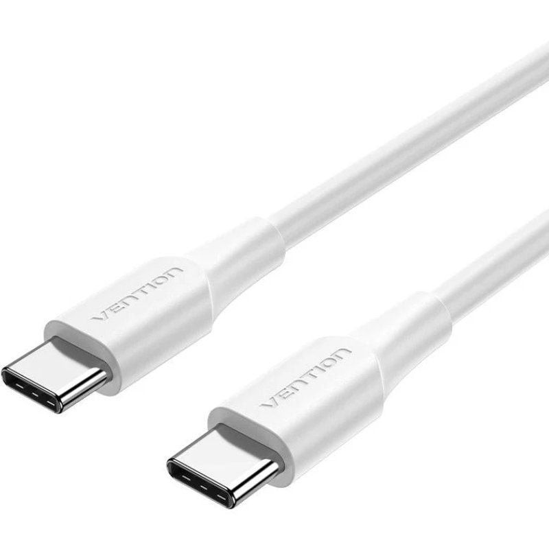 Comprar Cable USB 2.0 Tipo-C 3A Vention TRCWH/ USB Tipo-C Macho - USB Tipo-C Macho/ Hasta 60W/ 480Mbps/ 2m/ Blanco - Ganga Elect