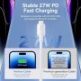 Comprar Cable USB 2.0 Tipo-C Lightning Vention LAKWF/ USB Tipo-C Macho - Lightning Macho/ Hasta 27W/ 480Mbps/ 1m/ Blanco - Ganga