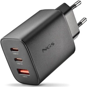 Comprar Cargador de Pared GaN NGS Era 65W/ 2xUSB Tipo-C/ 1xUSB/ 65W - Ganga Electrónica
