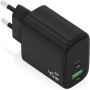 Comprar Cargador de Pared GaN Aisens A110-0972/ 1xUSB Tipo-C/ 1xUSB/ 45W/ Negro - Ganga Electrónica