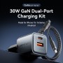 Comprar Cargador de Pared GaN Vention TZ-FEWH0-EU/ 1xUSB Tipo-C/ 1xUSB/ 30W - Ganga Electrónica
