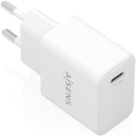 Comprar Cargador de Pared GaN Aisens A110-1023/ 1xUSB Tipo-C/ 20W/ Blanco - Ganga Electrónica