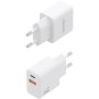Comprar Cargador de Pared GaN Aisens A110-1025/ 1xUSB Tipo-C/ 1xUSB/ 20W/ Blanco - Ganga Electrónica