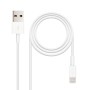 Comprar Cable USB 2.0 Lightning Nanocable 10.10.0402/ USB Macho - Lightning Macho/ 2m/ Blanco - Ganga Electrónica