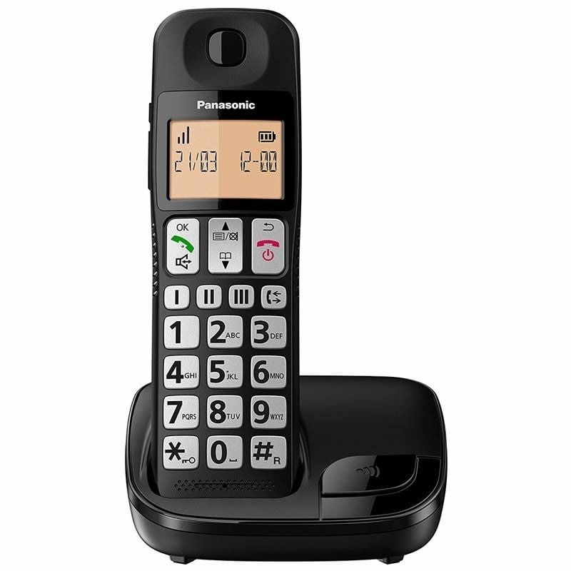 Comprar Teléfono Inalámbrico Panasonic KX-TGE310SP/ Negro - Ganga Electrónica