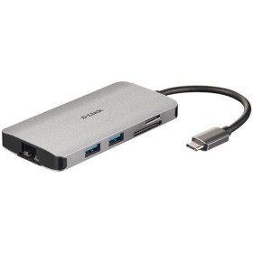 Comprar Dlink Docking USB Tipo-C D-Link DUB-M810/ 3xUSB/ 1xUSB Tipo-C/ 1xThunderbolt/ 1xHDMI 4K/ 1xRJ45/ 1xLector tarjetas/ Gris