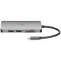 Comprar Dlink Docking USB Tipo-C D-Link DUB-M810/ 3xUSB/ 1xUSB Tipo-C/ 1xThunderbolt/ 1xHDMI 4K/ 1xRJ45/ 1xLector tarjetas/ Gris
