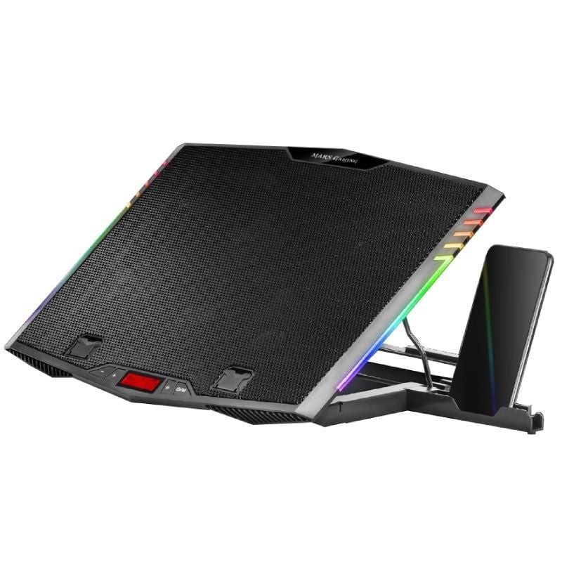 Comprar Soporte Refrigerante Mars Gaming MNBC5 para Portátiles hasta 17.3'/ Iluminación LED - Ganga Electrónica