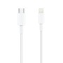 Comprar Cable USB 2.0 Tipo-C Lightning Nanocable 10.10.0601/ USB Tipo-C Macho - Lightning Macho/ 1m/ Blanco - Ganga Electrónica