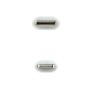Comprar Cable USB 2.0 Tipo-C Lightning Nanocable 10.10.0601/ USB Tipo-C Macho - Lightning Macho/ 1m/ Blanco - Ganga Electrónica