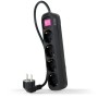 Comprar Regleta con Interruptor Nanocable 10.37.0004-BK/ 4 Tomas de Corriente/ Cable 1.4m/ Negro - Ganga Electrónica