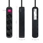Comprar Regleta con Interruptor Nanocable 10.37.0004-BK/ 4 Tomas de Corriente/ Cable 1.4m/ Negro - Ganga Electrónica