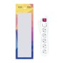 Comprar Regleta con Interruptor Nanocable 10.37.0006/ 6 Tomas de Corriente/ Cable 1.4M/ Blanca - Ganga Electrónica
