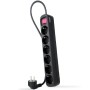 Comprar Regleta con Interruptor Nanocable 10.37.0006-BK/ 6 Tomas de Corriente/ Cable 1.4m/ Negro - Ganga Electrónica