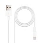 Comprar Cable USB 2.0 Lightning Nanocable 10.10.0400/ USB Macho - Lightning Macho/ 50 cm/ Blanco - Ganga Electrónica