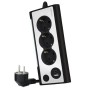 Comprar Regleta con Interruptor Nanocable 10.37.0013-BK/ 3 Tomas de Corriente/ 1 USB/ 1 USB Tipo C/ Cable 1.5m/ Negro - Ganga El