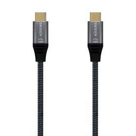 Comprar Cable USB 3.2 Tipo-C Aisens A107-0634 20GBPS 5A 100W/ USB Tipo-C Macho - USB Tipo-C Macho/ Hasta 100W/ 20Gbps/ 2m/ Gris 