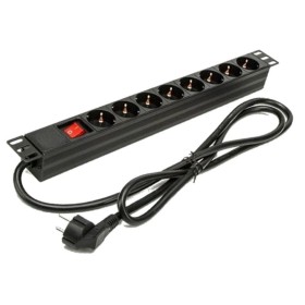 Comprar Regleta con Interruptor Phasak BNS 1518/ 8 Tomas de Corriente/ Cable 1.5m/ Negro - Ganga Electrónica