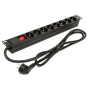 Comprar Regleta con Interruptor Phasak BNS 1518/ 8 Tomas de Corriente/ Cable 1.5m/ Negro - Ganga Electrónica