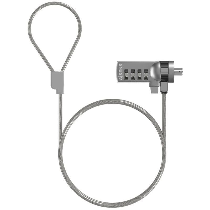 Comprar Cable de Seguridad para Portátiles Aisens ASLK-D40N01-SL/ 1.5m - Ganga Electrónica