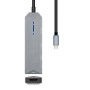 Comprar Docking USB Tipo-C Aisens ASUC-4P002-GR/ 1xHDMI 4K/ 2xUSB/ 1xUSB Tipo-C PD/ Gris - Ganga Electrónica