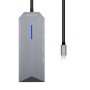 Comprar Docking USB Tipo-C Aisens ASUC-8P004-GR/ 1xHDMI 4K/ 3xUSB/ 1xRJ45/ 1xLector Tarjetas / 1xUSB Tipo-C PD/ Gris - Ganga Ele