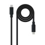 Comprar Cable USB 3.1 Tipo-C Nanocable 10.01.4100/ USB Tipo-C Macho - USB Tipo-C Macho/ Hasta 100W/ 10Gbps/ 50cm/ Negro - Ganga 
