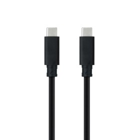Comprar Cable USB 3.1 Tipo-C Nanocable 10.01.4102/ USB Tipo-C Macho - USB Tipo-C Macho/ Hasta 100W/ 10Gbps/ 2m/ Negro - Ganga El