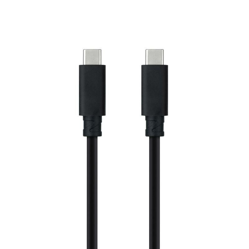 Comprar Cable USB 3.1 Tipo-C Nanocable 10.01.4102/ USB Tipo-C Macho - USB Tipo-C Macho/ Hasta 100W/ 10Gbps/ 2m/ Negro - Ganga El