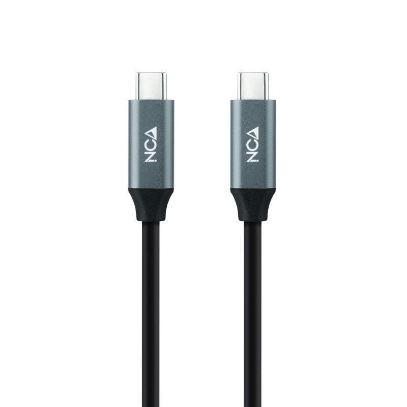 Comprar Cable USB 3.2 Nanocable 10.01.4302/ USB Tipo-C Macho - USB Tipo-C Macho/ Hasta 100W/ 20Gbps/ 2m/ Gris y Negro - Ganga El