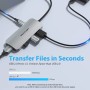 Comprar Docking USB Tipo-C Vention TOJHB/ 1xHDMI 4K/ 3xUSB/ 1xUSB Tipo-C/ 1xLector Tarjetas/ Gris - Ganga Electrónica