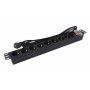 Comprar Regleta con Interruptor Phasak BNS 1520/ 8 Tomas de Corriente/ Cable 3m/ Negro - Ganga Electrónica