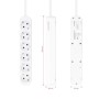 Comprar Regleta Nanocable 10.37.0006-NS/ 6 Tomas de Corriente/ Cable 1.4m/ Blanca - Ganga Electrónica