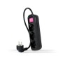 Comprar Regleta con Interruptor Nanocable 10.38.0003-BK/ 3 Tomas de Corriente/ Cable 1.4m/ Negra - Ganga Electrónica