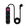 Comprar Regleta con Interruptor Nanocable 10.38.0003-BK/ 3 Tomas de Corriente/ Cable 1.4m/ Negra - Ganga Electrónica