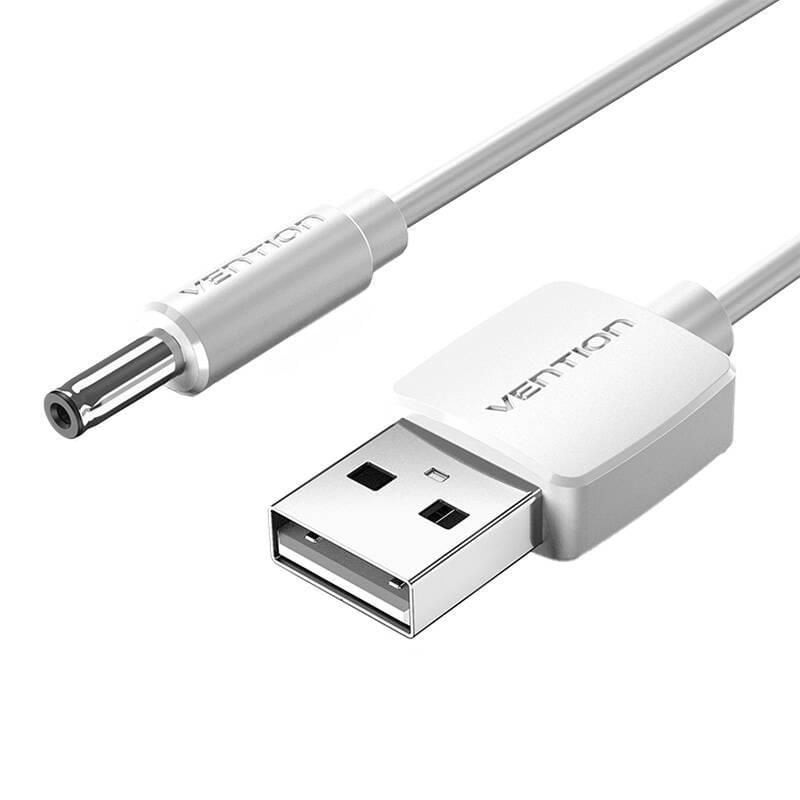 Comprar Cable Alimentación Vention CEXWF/ USB Macho - DC 3.5mm Macho/ 1m/ Blanco - Ganga Electrónica