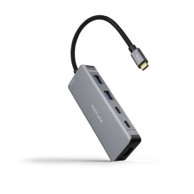 Comprar Docking Tipo-C Nanocable 10.16.1006/ 2xUSB/ 1xHDMI 4K/ 2xUSB Tipo-C/ 1xUSB Tipo-C PD/ Gris - Ganga Electrónica