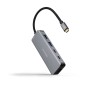 Comprar Docking Tipo-C Nanocable 10.16.1006/ 2xUSB/ 1xHDMI 4K/ 2xUSB Tipo-C/ 1xUSB Tipo-C PD/ Gris - Ganga Electrónica