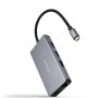 Comprar Docking Tipo-C Nanocable 10.16.1009/ 3xUSB/ 2xHDMI 4K/ 1xRJ45/ 1xLector tarjetas/ 1xUSB Tipo-C PD/ Gris - Ganga Electrón