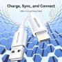 Comprar Cable USB 2.0 Lightning Vention LAIWF/ USB Macho - Lightning Macho/ 480Mbps/ 1m/ Blanco - Ganga Electrónica