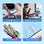 Comprar Cable USB 2.0 Lightning Vention LAIWF/ USB Macho - Lightning Macho/ 480Mbps/ 1m/ Blanco - Ganga Electrónica
